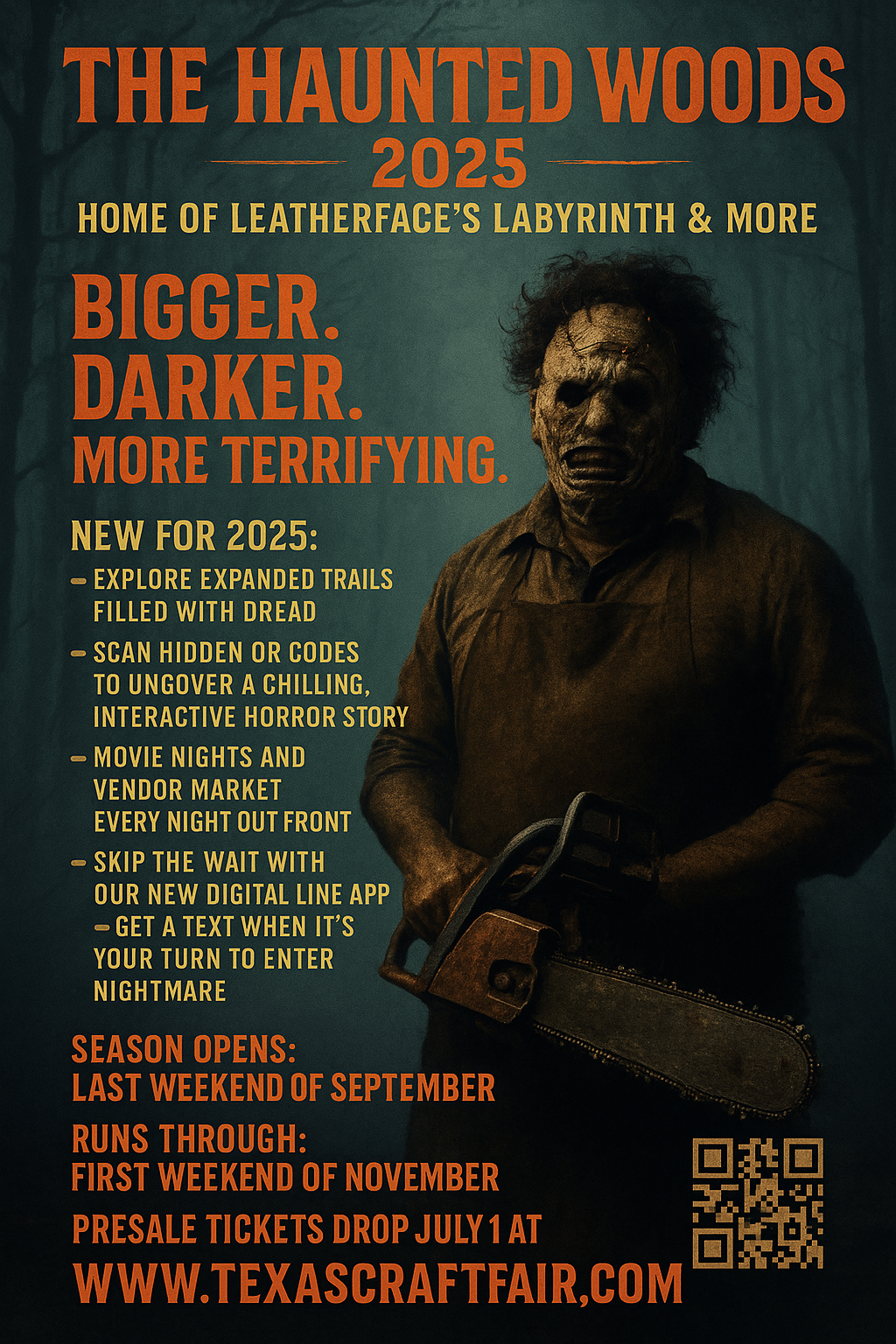 Haunted Woods 2025 Poster